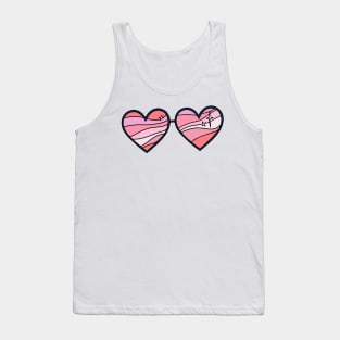 Heart Shaped Sunglasses Tank Top